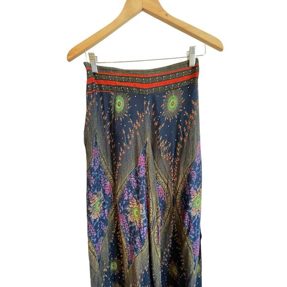 Aravay Boho Wide Leg Pants Size Medium Celestial Hippie Festival Flare Peasant - Picture 3 of 9